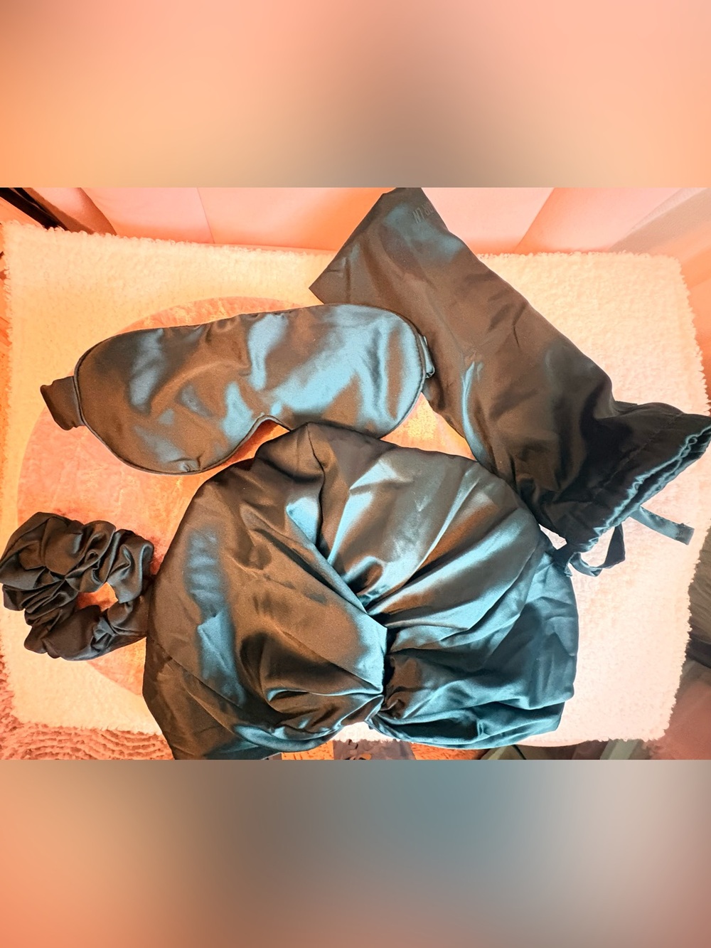 Satin Sleep Set - Sleep Mask & Bonnet